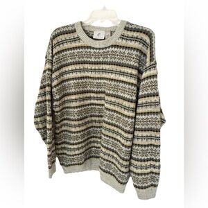 Farah Men's Crewneck Sweater - Gray and Tan